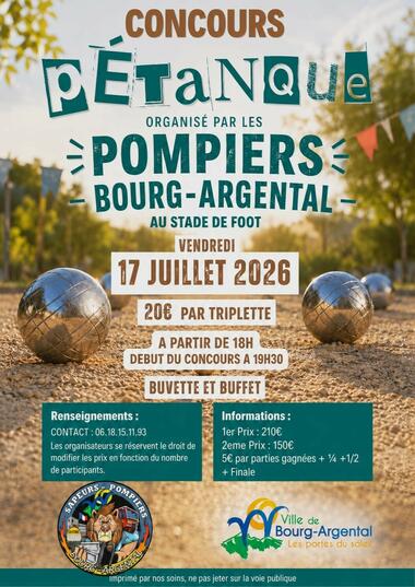 Concours de pétanque_Bourg-Argental