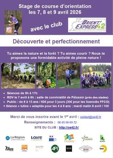 Stage de course d'orientation ouvert à tous_Pélussin
