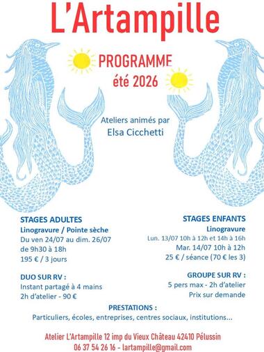 Stage de linogravure enfant "Un été végétal"_Pélussin