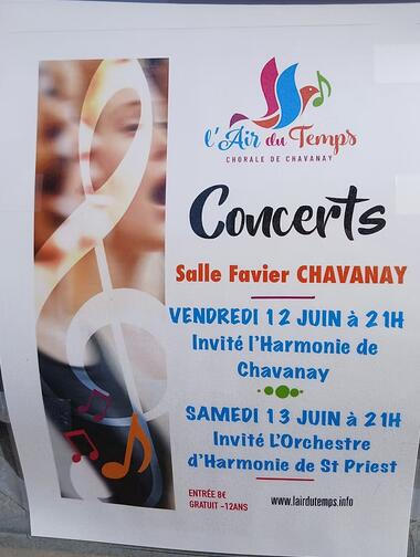 Concerts de la chorale "L'Air du temps"_Chavanay
