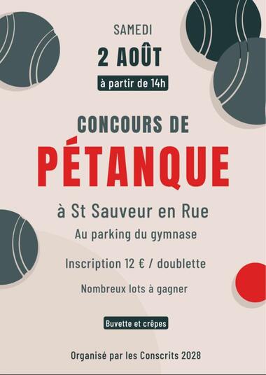 Concours de pétanque_Saint-Sauveur-en-Rue