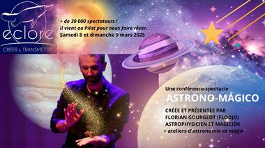 Ateliers sur l'astronomie et spectacle de magie avec Florian Gourgeot_Malleval