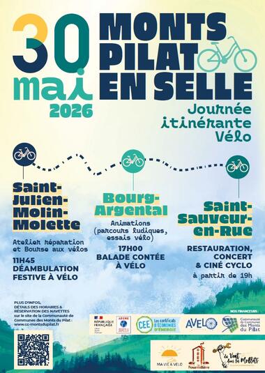 Monts Pilat en selle - Journée itinérante vélo_Saint-Julien-Molin-Molette