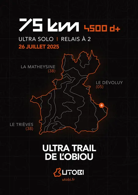 Ultra trail de l’Obiou Utobi 2025 Inscription Résultats
