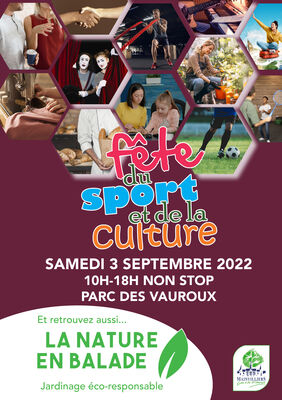 Fête du sport et de la culture Nature en balade - affiche A3