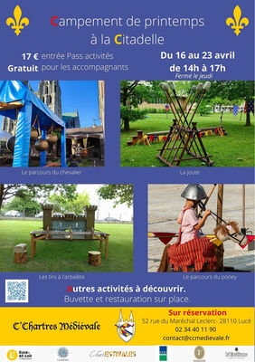 affiche campement printemps