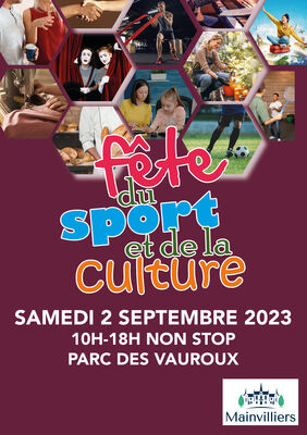 fête sport et culture - affiche A3
