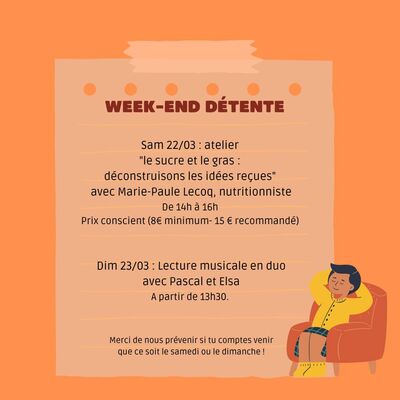 Affiche week-end détente