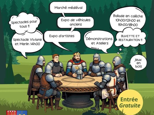 Fete_medievale_spectacle_Viviane-et-Merlin_Néant-sur-Yvel_DestinationBroceliande