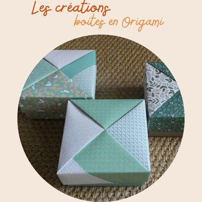 Création boites en Origami - boite origami