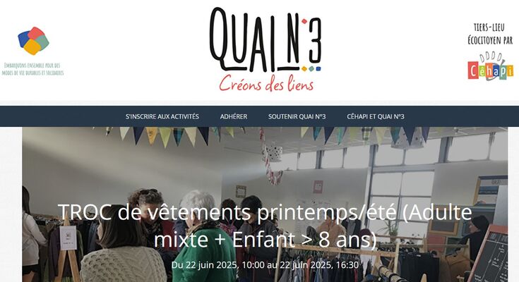 Quai n°3 troc vêtements