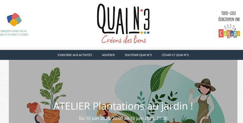 Quai n°3 plantation au jardin