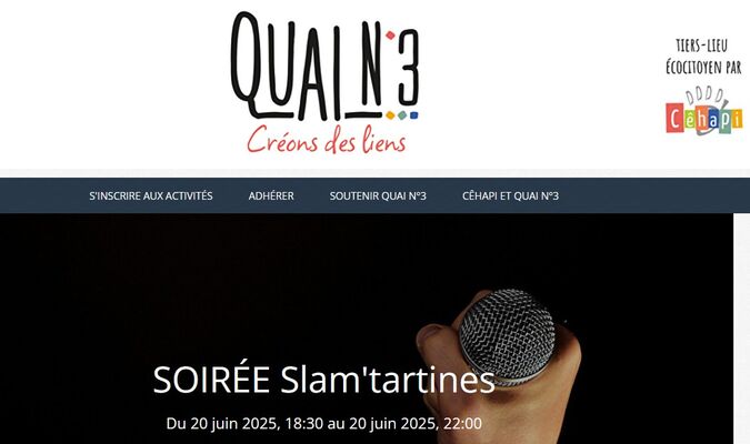Quai n°3 slam tartine