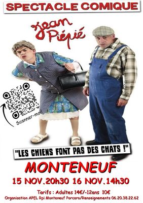 Spectacle comique "Les chiens font pas des chats"