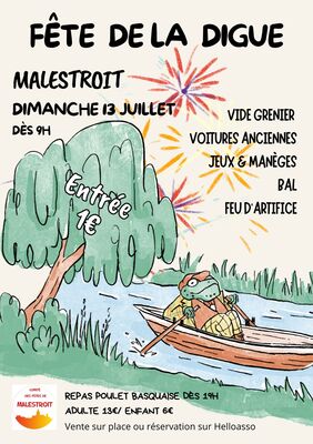 affiche fête de la digue-Malestroit-2025