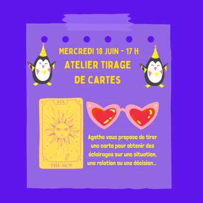 Atelier tirage de cartes