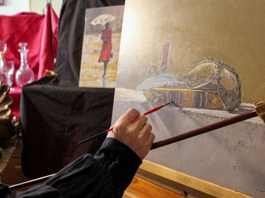 Atelier - Peintre - Cavero - Josselin - Brocéliande - Morbihan - Bretagne