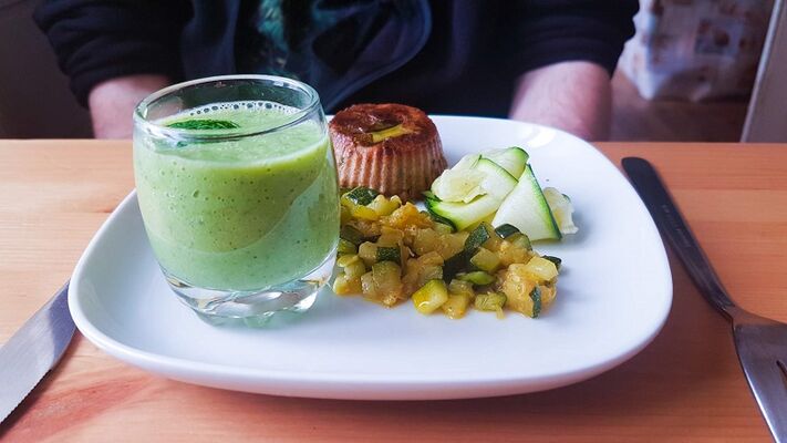 cru et cuit courgettes