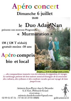 jp 6 juillet affiche concert