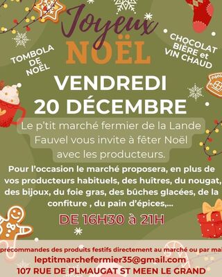 marché de noël la lande fauvel