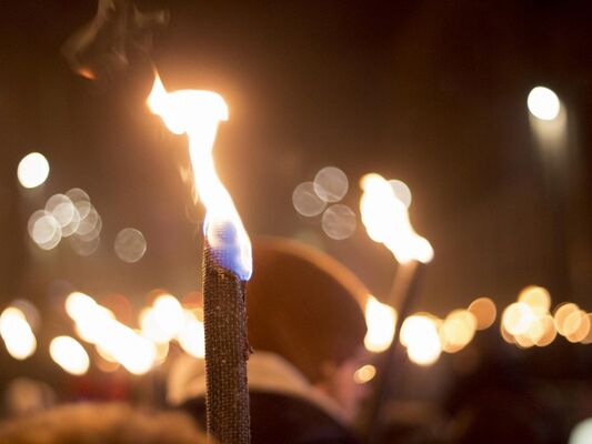 marche aux flambeaux - Téléthon - Ploërmel - Morbihan