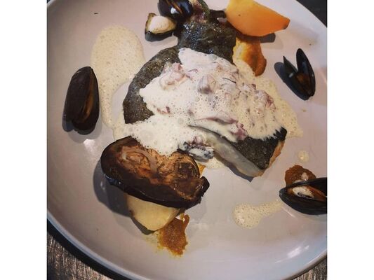 turbot et andouille de guémené - Copie