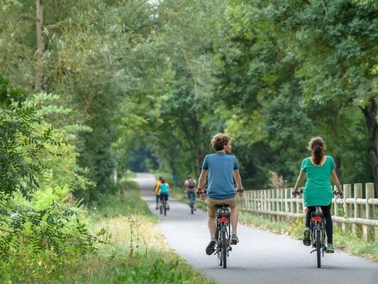 En vélo sur la Voie Verte