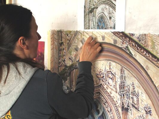 visite_artistique_Josselin_pastel_DestinationBrocéliande