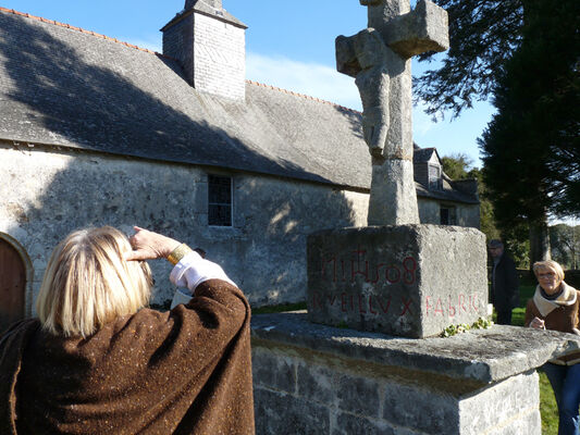 Calvaire de la chapelle Sainte-Catherine à Lizio - Morbihan - Bretagne
