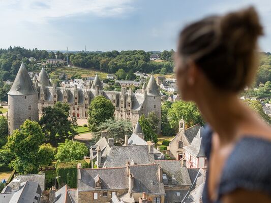 Josselin vue d'en haut