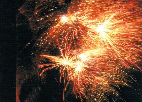 feu d'artifice bal des pompiers