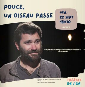 pouce un oiseau passe