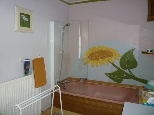 Terre Compagne - chambre a l'etage de la maison Salle de bain