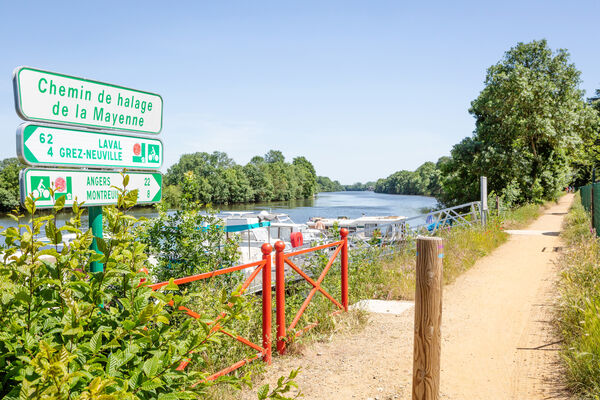 Port de Pruillé, chemin de halage