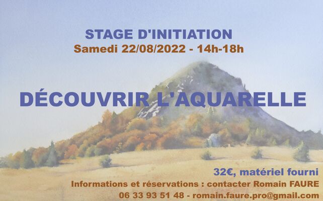 Stage d'initiation à l'aquarelle_Tarentaise