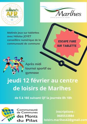 Journée  "Escape Fake" et tournoi sportif_Marlhes