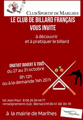 Découverte du billard français_Marlhes