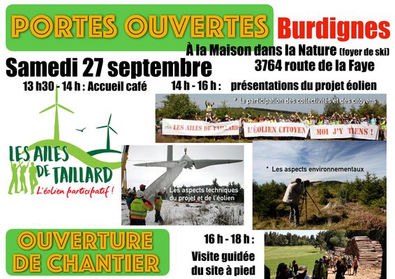 Portes ouvertes du parc éolien des Ailes de Taillard_Burdignes
