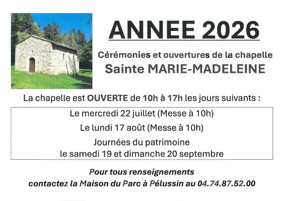 Messe à la Chapelle Sainte-Marie-Madeleine_Pélussin