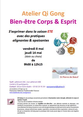 Stages de Qi Gong "Bien-être Corps et esprit"_Saint-Pierre-de-Boeuf