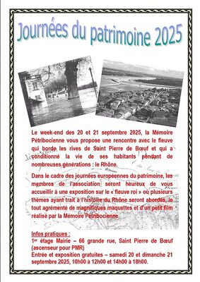Les journées européennes du Patrimoine_Saint-Pierre-de-Boeuf