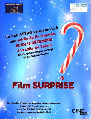 Soirée de fin d'année "Film surprise"_Burdignes