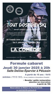 Spectacle "Tout Dostoïekvski"_Pélussin