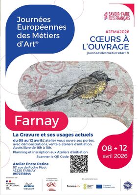 Atelier Encre Patine - Journées Européennes des Métiers d’Art_Farnay