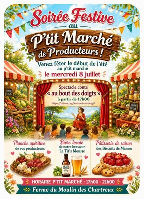 Soirée festive au p'tit marché de producteurs_Sainte-Croix-en-Jarez