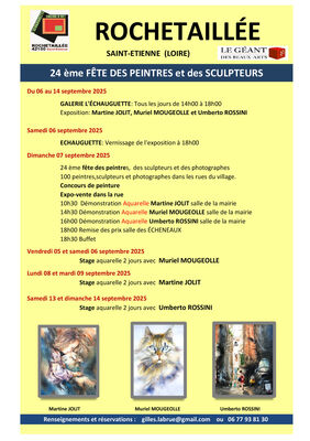 Fête des peintres à Rochetaillée - 24ème édition_Rochetaillée