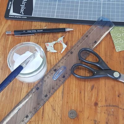 art du papier découpé - atelier tableau 3D