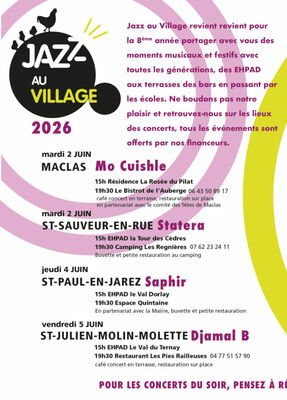 Jazz au Village "Saphir"_Bourg-Argental