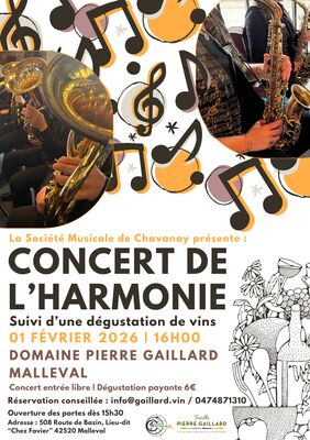 Concert de l'Harmonie et dégustations de vins_Malleval