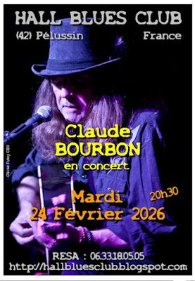 Claude Bourbon -  en concert au Hall Blues Club_Pélussin